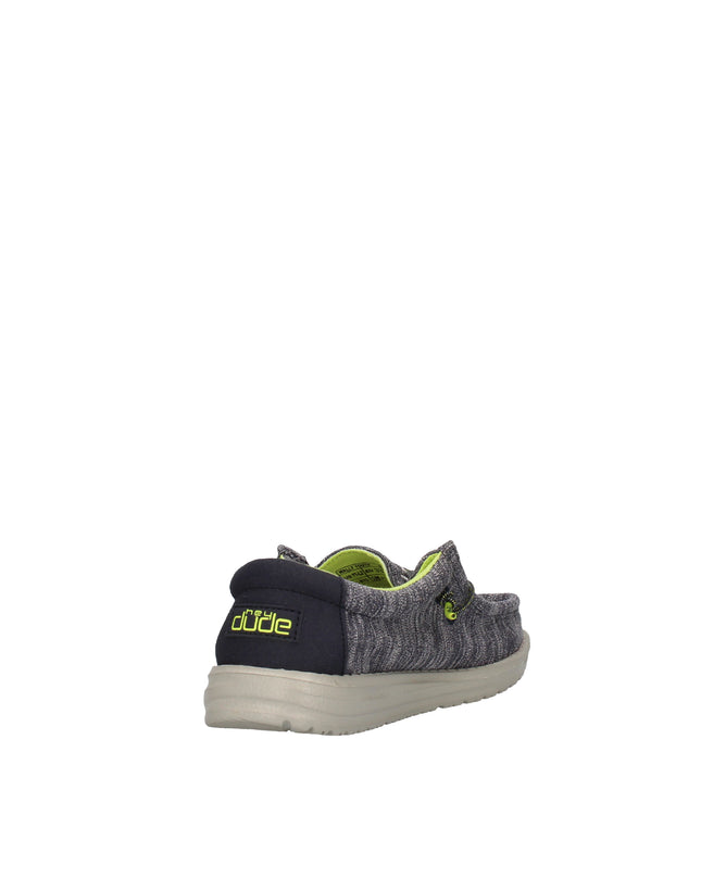 Hey Dude Wally Youth Stretch mocassini in tessuto con lacci elastici