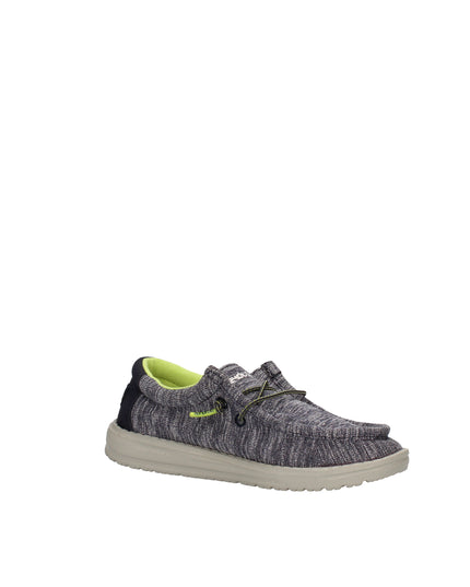 Hey Dude Wally Youth Stretch mocassini in tessuto con lacci elastici