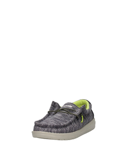 Hey Dude Wally Youth Stretch mocassini in tessuto con lacci elastici