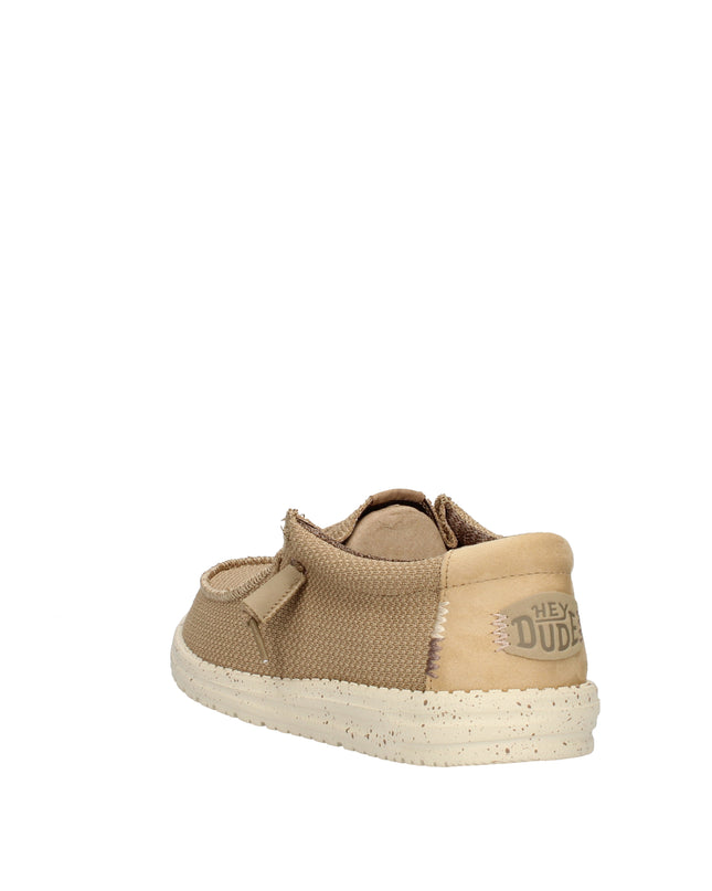 Hey Dude Wally Sport Mesh mocassini in tessuto con lacci elastici Beige