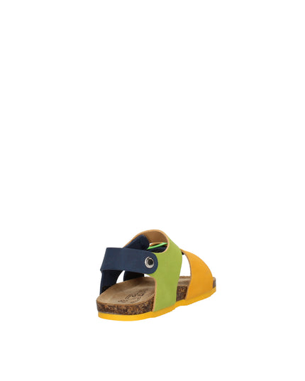 Goldstar sandali il pelle con chiusura a strappo