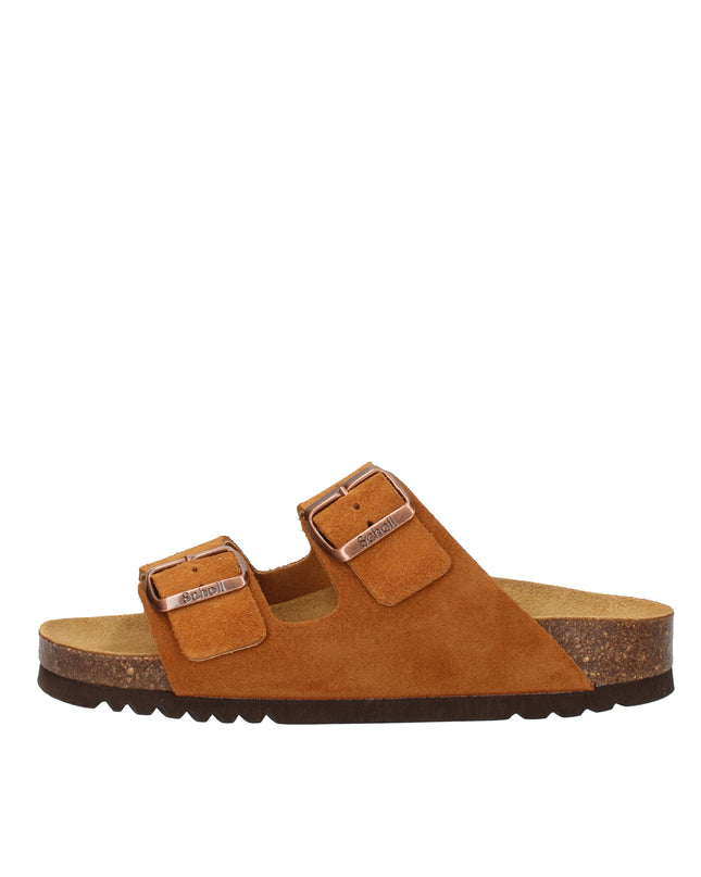 Scholl Josephine sandali in camoscio con doppia fibbia
