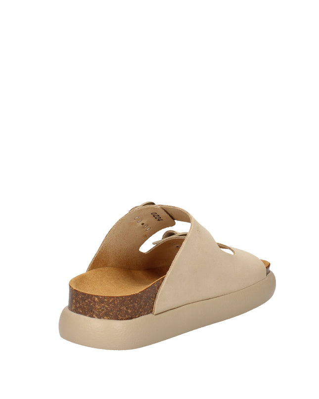 Scholl Noelle Chunky sandali in pelle con doppia fibbia