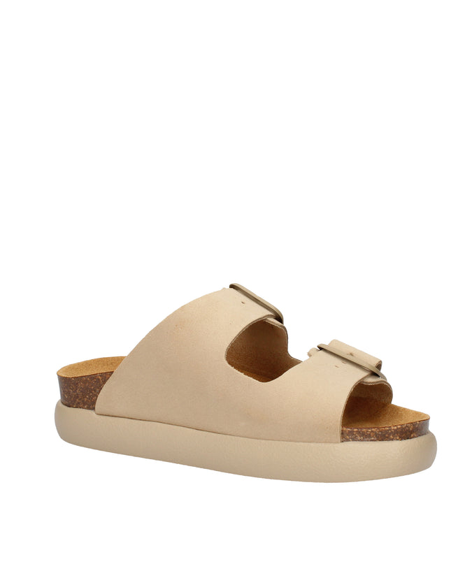 Scholl Noelle Chunky sandali in pelle con doppia fibbia