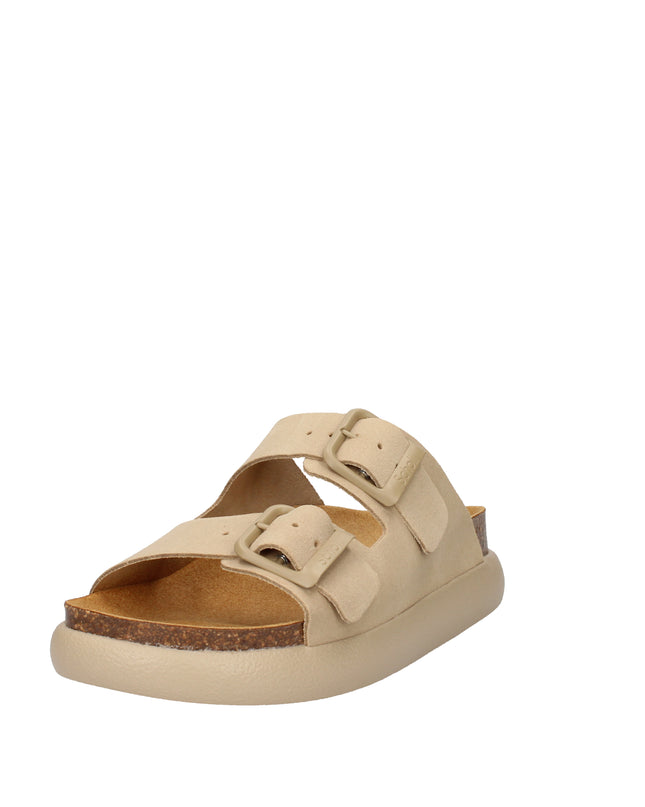 Scholl Noelle Chunky sandali in pelle con doppia fibbia