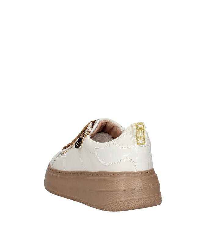 Keys sneakers in pelle con dettagli gioiello sui lacci