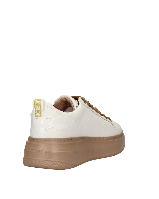 Keys sneakers in pelle con dettagli gioiello sui lacci