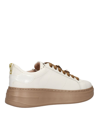 Keys sneakers in pelle con dettagli gioiello sui lacci