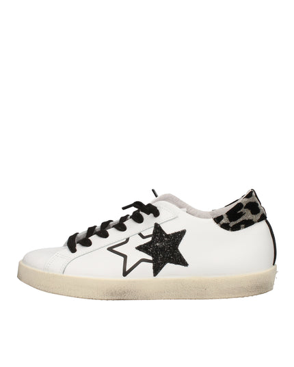 2Star sneakers in pelle con glitter