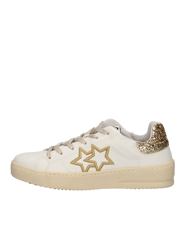 2Star Sneakers in pelle con glitter