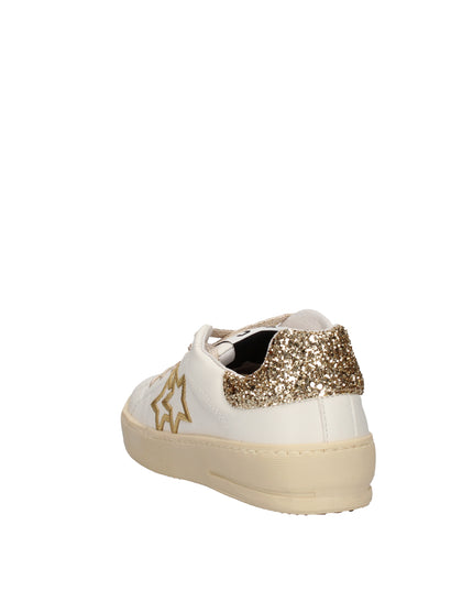 2Star Sneakers in pelle con glitter