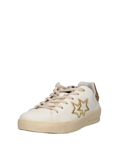 2Star Sneakers in pelle con glitter