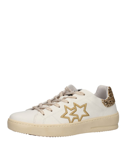 2Star Sneakers in pelle con glitter