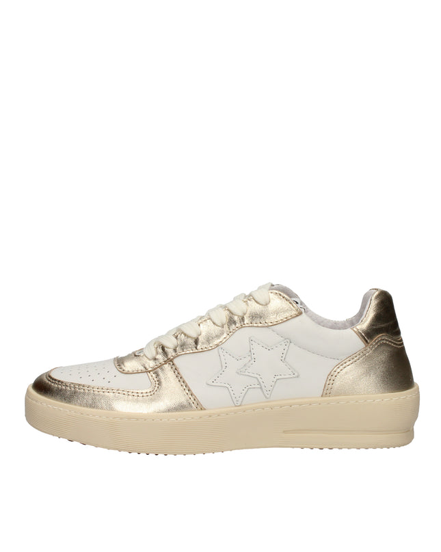 2Star sneakers in pelle con inserti laminati