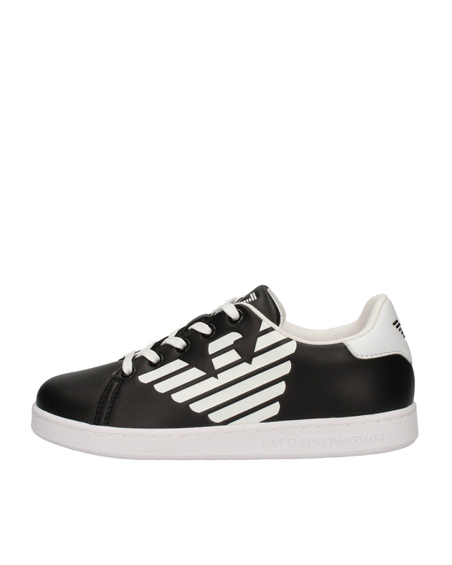 EA7 Emporio Armani sneakers in pelle con logo aquila