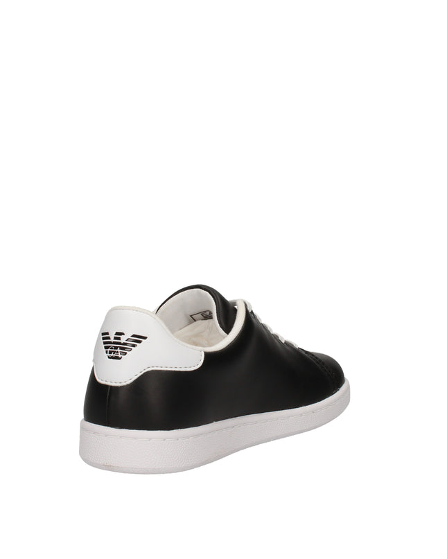 EA7 Emporio Armani sneakers in pelle con logo aquila
