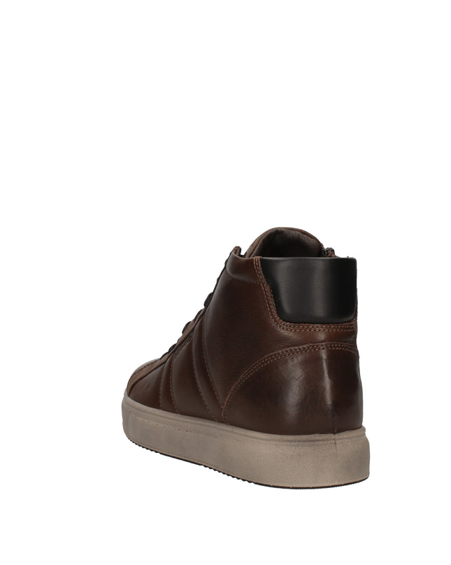 Igi&co sneakers alte in pelle con zip laterale