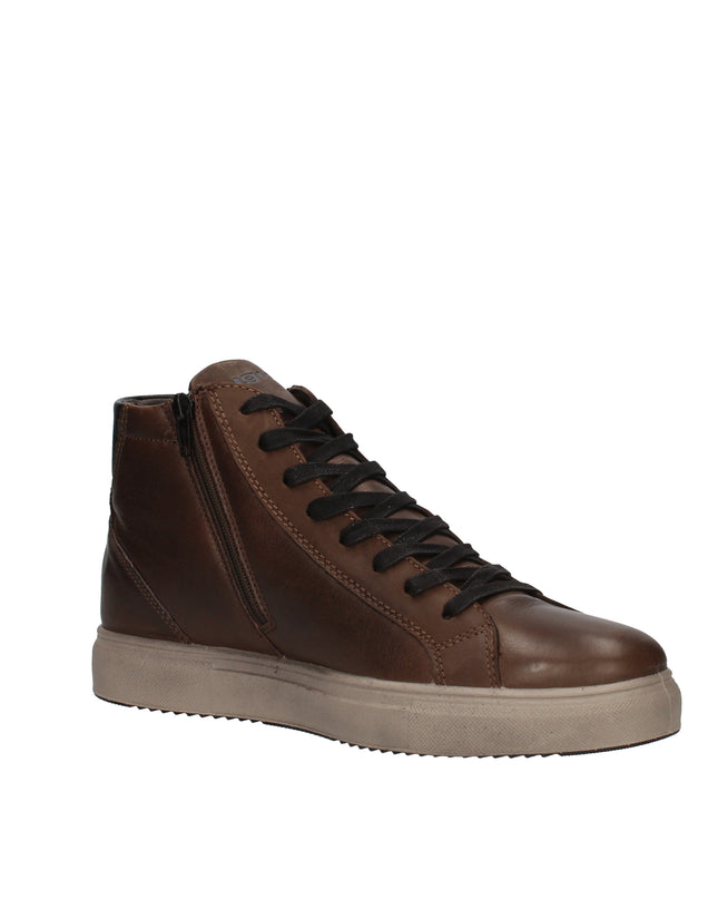 Igi&co sneakers alte in pelle con zip laterale