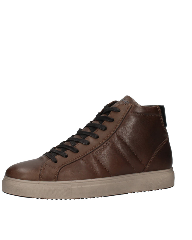 Igi&co sneakers alte in pelle con zip laterale