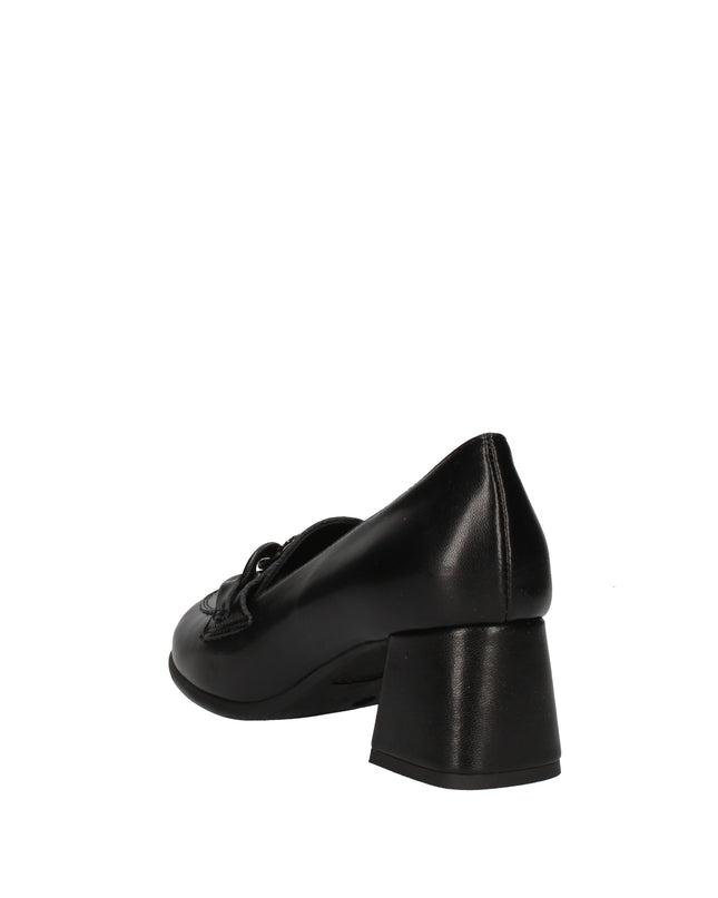 Igi&co mocassini con tacco in pelle spazzolata