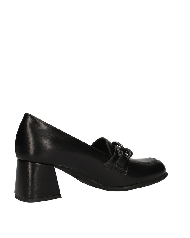 Igi&co mocassini con tacco in pelle spazzolata