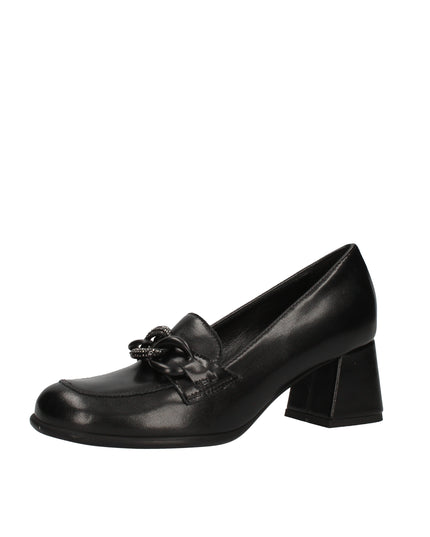Igi&co mocassini con tacco in pelle spazzolata