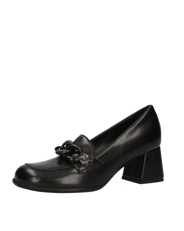 Igi&co mocassini con tacco in pelle spazzolata