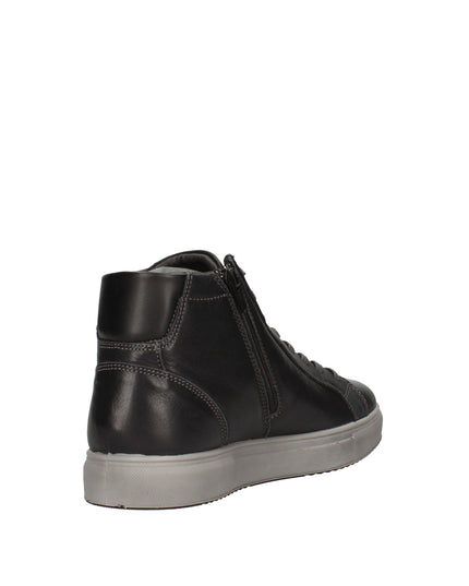 Igi&co sneakers alte in pelle con zip laterale