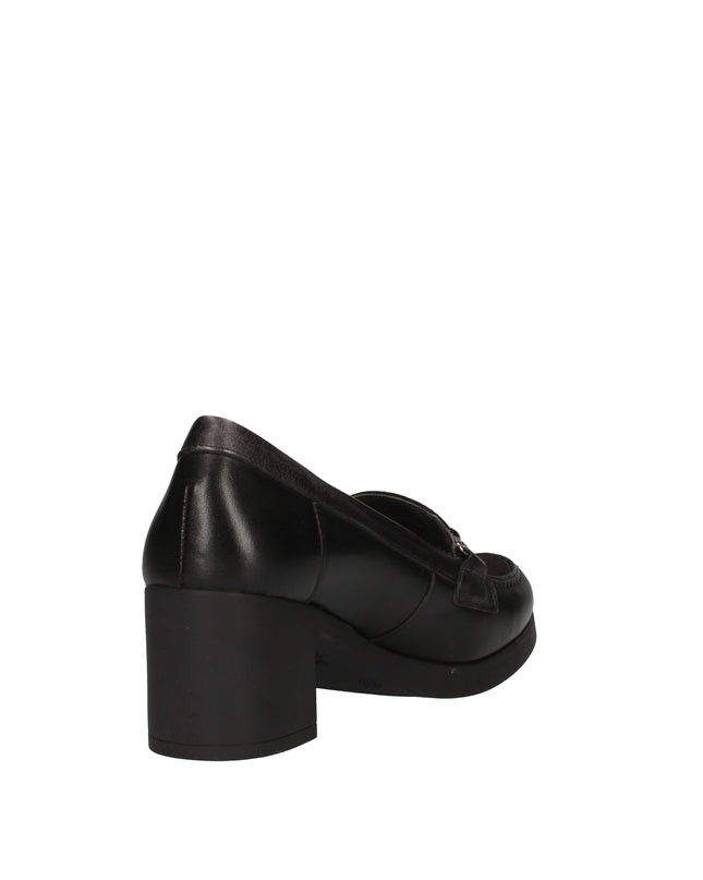 Pitillos scarpe in pelle con tacco a blocco