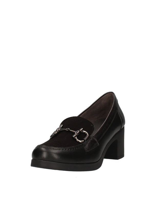 Pitillos scarpe in pelle con tacco a blocco