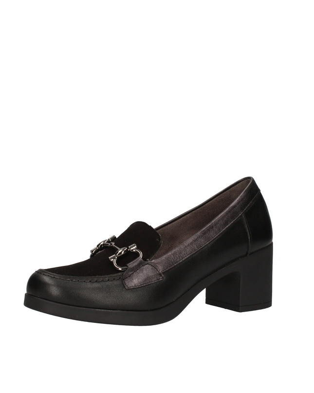 Pitillos scarpe in pelle con tacco a blocco