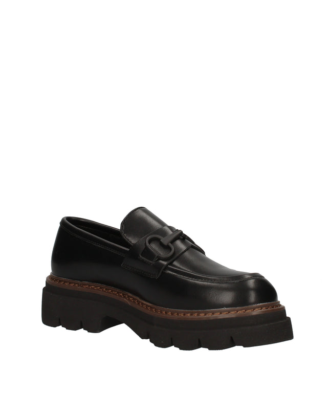 Cinzia Soft mocassini in pelle con suola carrarmato