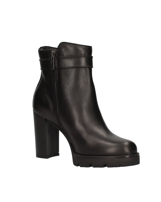 Igi&co stivaletti con tacco effetto legno