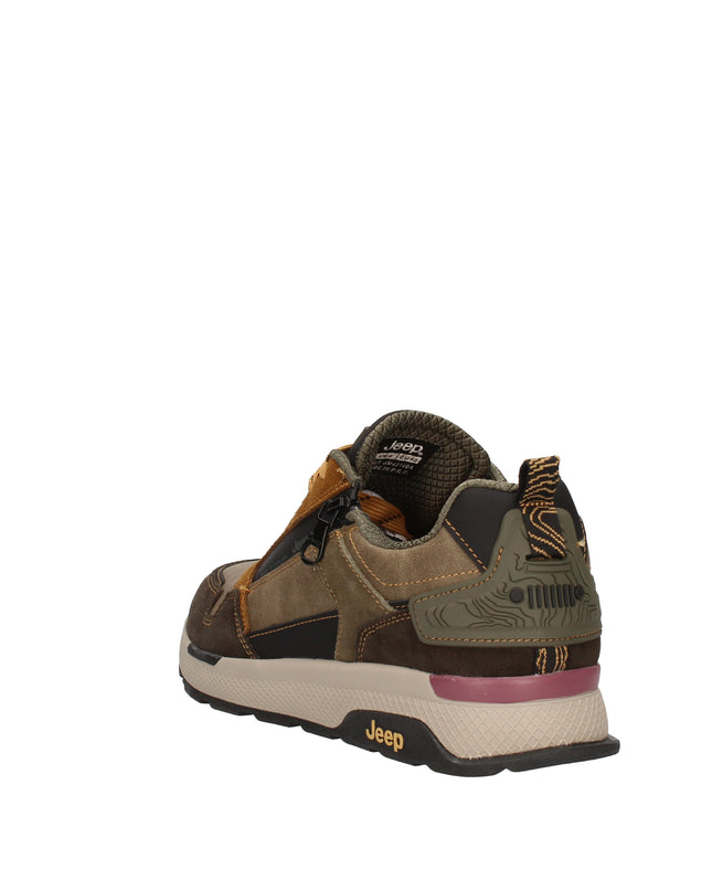 Jeep Ontario sneakers in pelle con zip laterale