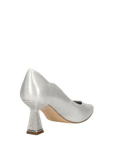 Menbur dècolletè con tacco a clessidra glitterato