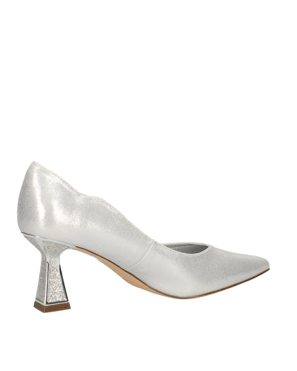 Menbur dècolletè con tacco a clessidra glitterato