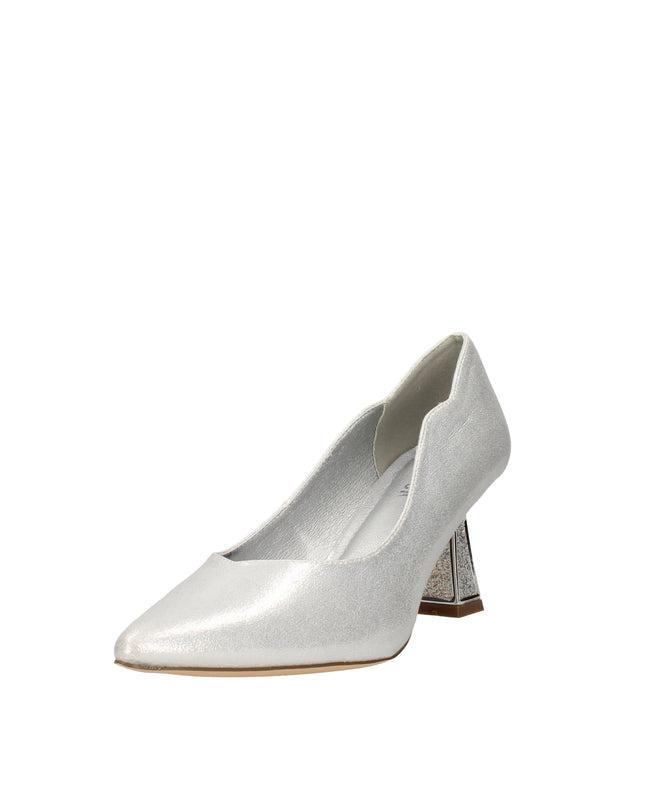 Menbur dècolletè con tacco a clessidra glitterato