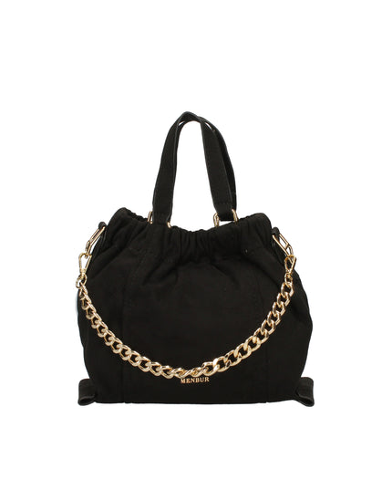 Menbur borsa a mano in tessuto trapuntato con manici