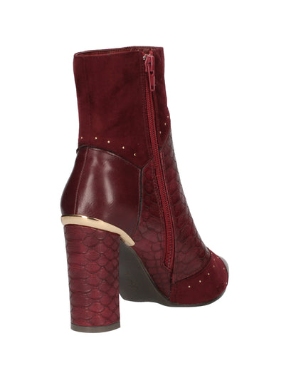 Menbur stivali in ecopelle stampata e scamosciata con borchie