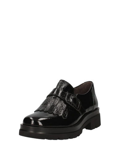 Pitillos slip on in vernice con frange decorative