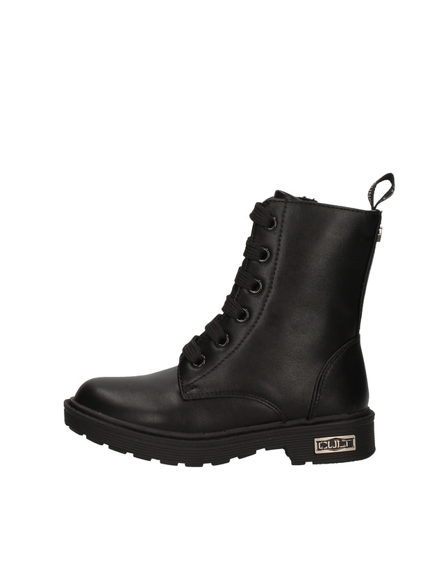 Cult anfibi in pelle con zip laterale