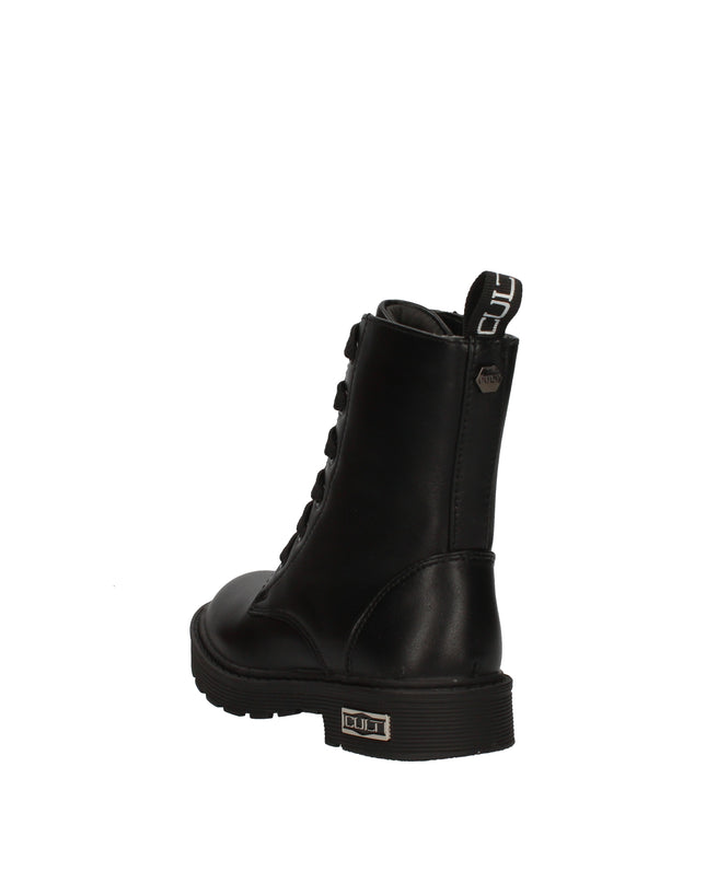 Cult anfibi in pelle con zip laterale