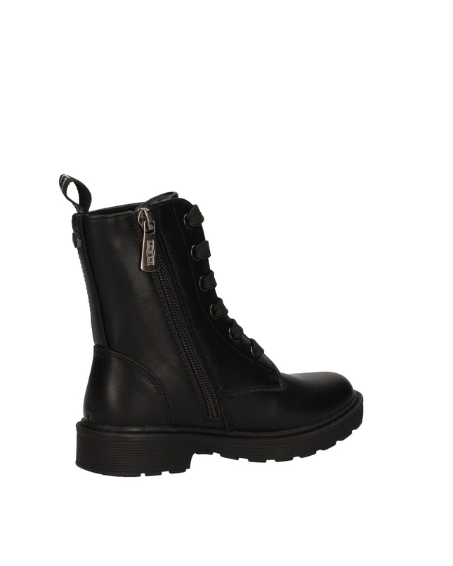 Cult anfibi in pelle con zip laterale