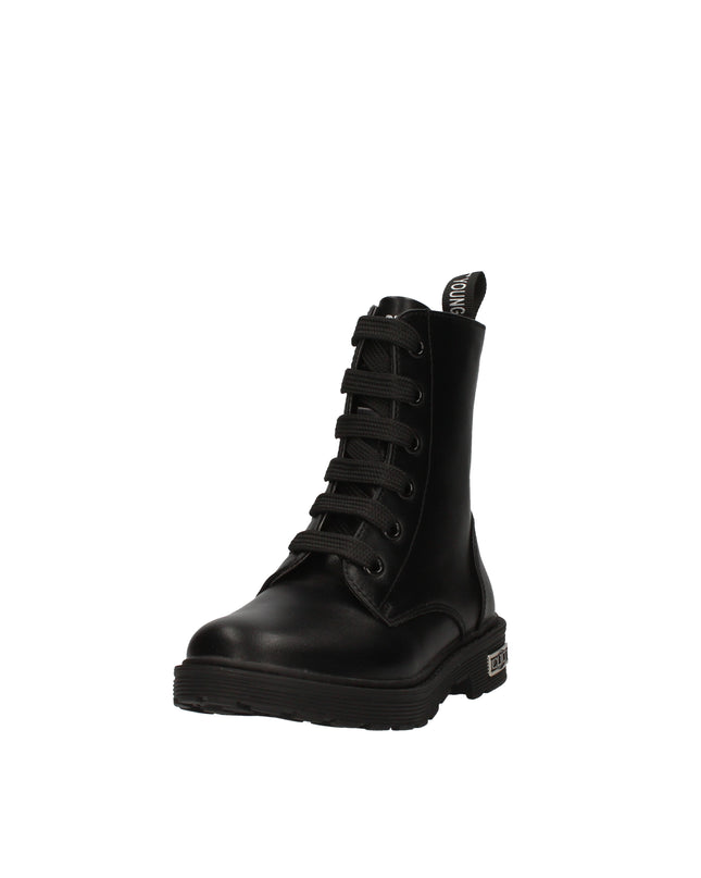Cult anfibi in pelle con zip laterale