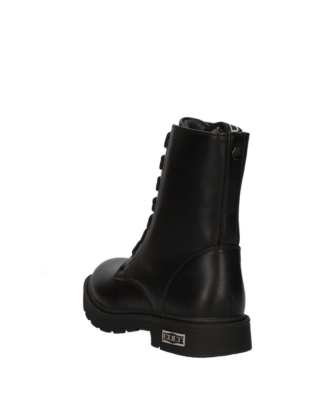 Cult anfibi in pelle con zip laterale