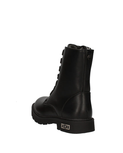 Cult anfibi in pelle con zip laterale