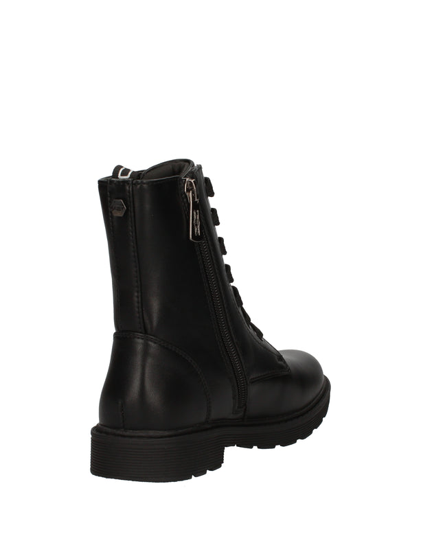 Cult anfibi in pelle con zip laterale