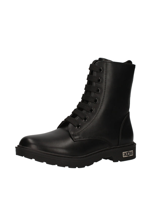 Cult anfibi in pelle con zip laterale