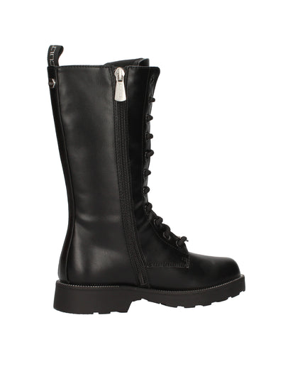 Cult Stivali in pelle con lacci e zip laterale