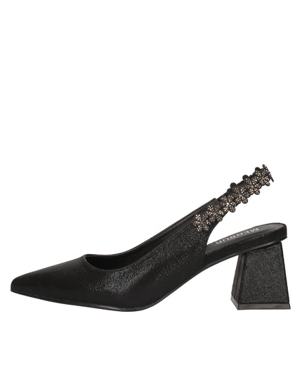 Menbur decolletè con cinturino in tessuto laminato con dettagli luminosi